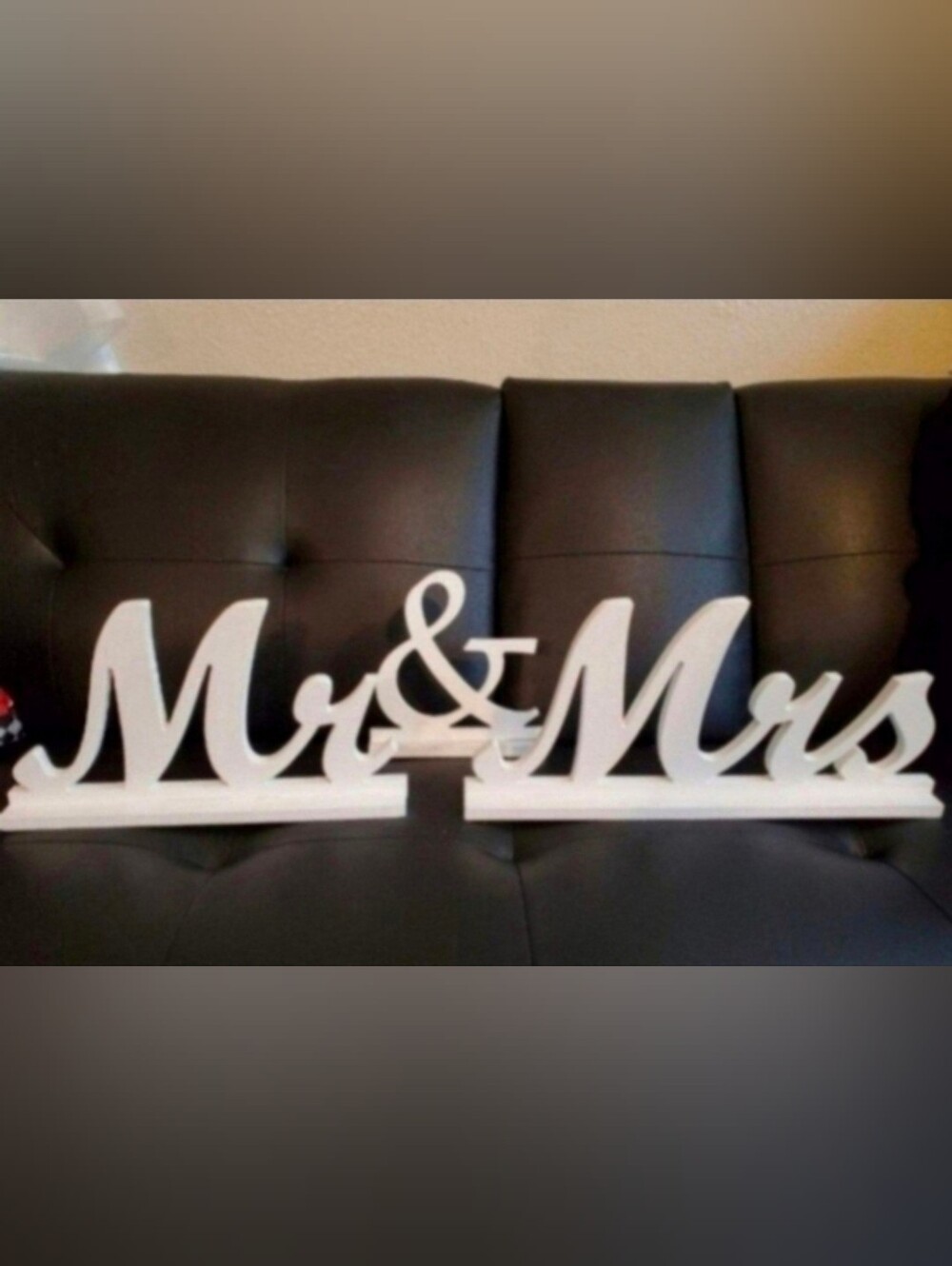 Mr & Mrs Wooden Sign